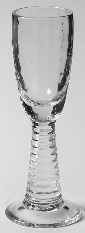 Ringmont Clear (Block Optic) Brandy Glass by Bryce-1
