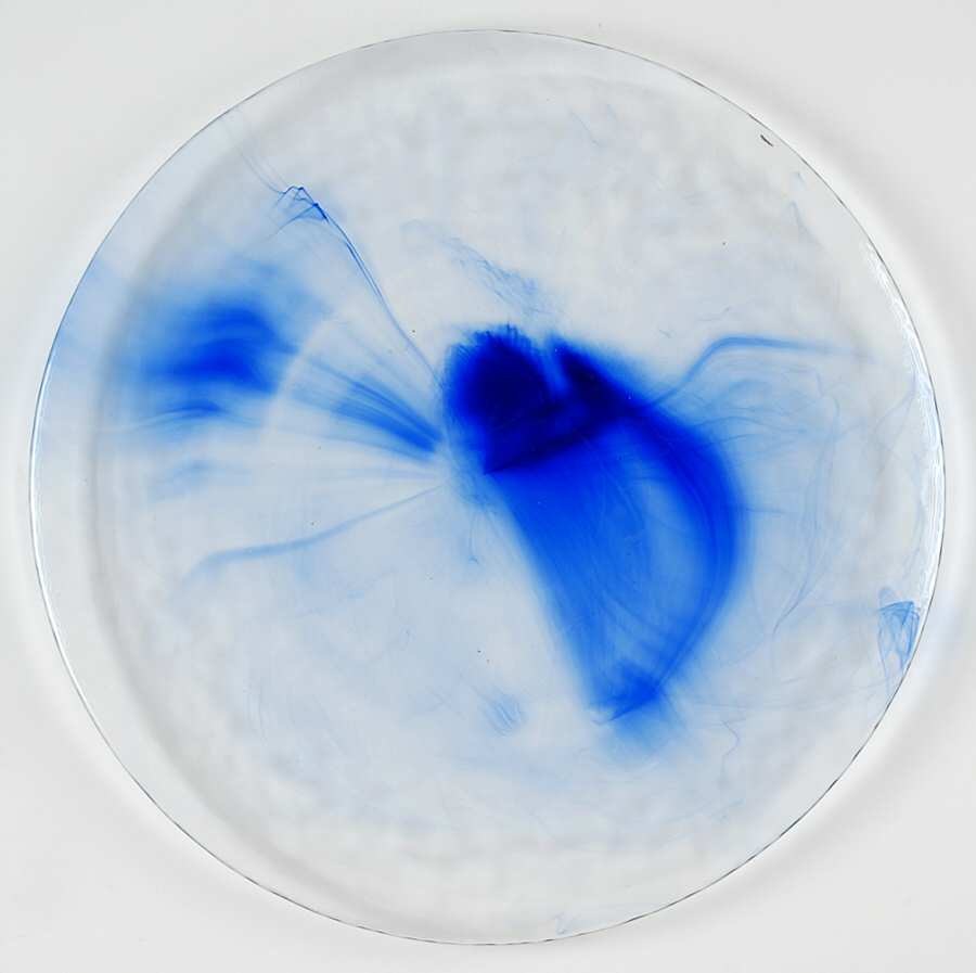 Murano Blue Dinner Plate by Bormioli Rocco-1