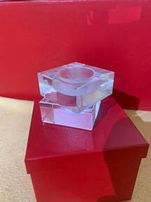 Cube (Candlesticks) 2" Votive Candle by Baccarat-1