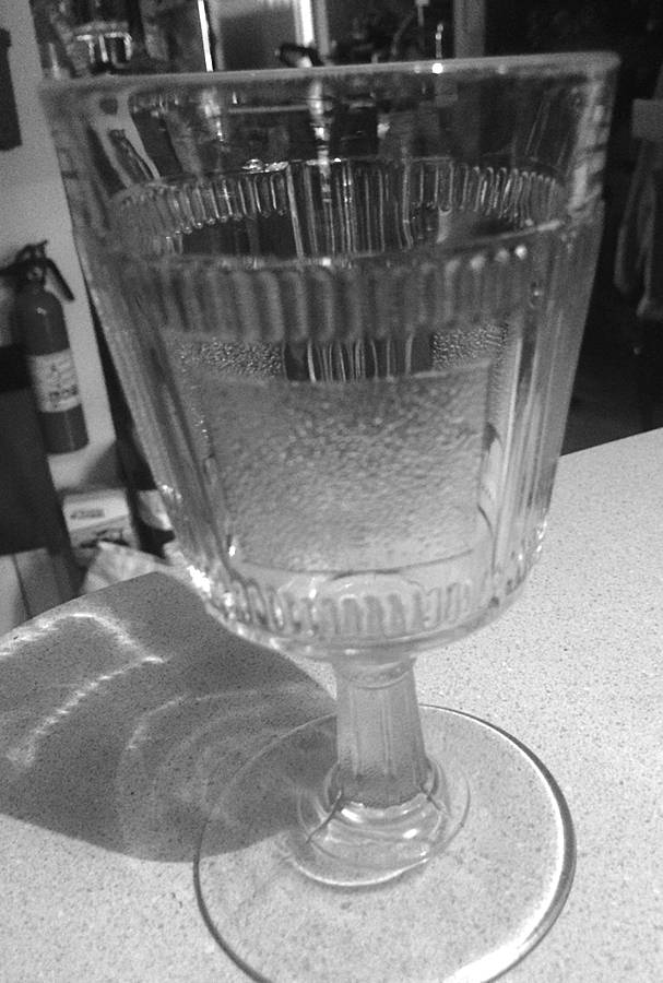 Pleat and Panel Clear Wine Glass by Bryce-1