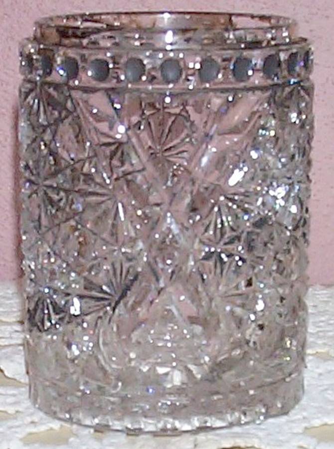 Daisy and Button Clear Pickle Jar No Lid by Beatty-1