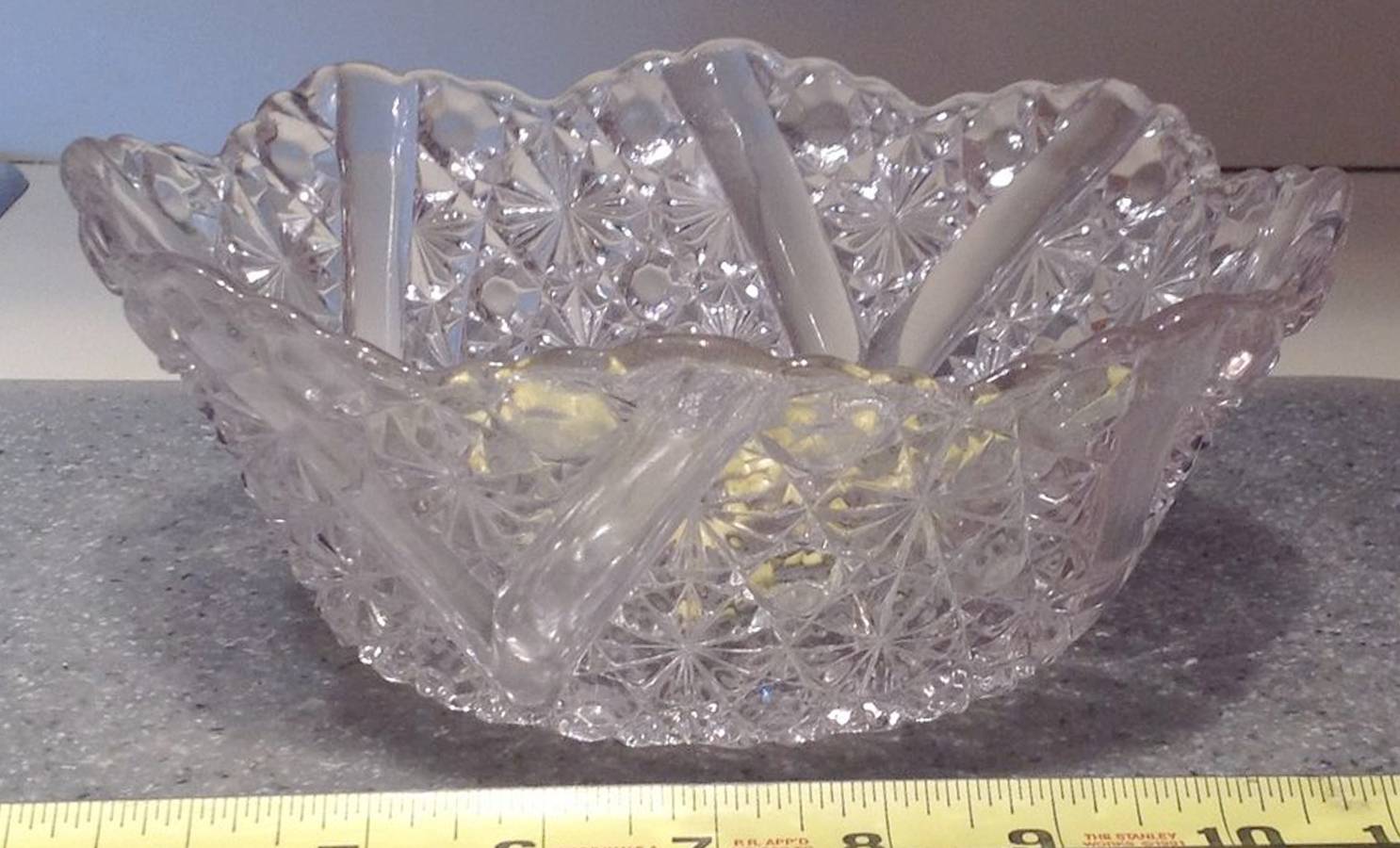 Daisy and Button Clear 8" Round Bowl by Beatty-1