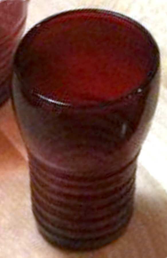 Georgian Ruby Flat Juice Glass by Bryce-1