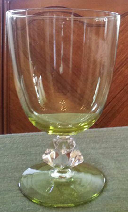 Aquarius Citron Water Goblet by Bryce-1