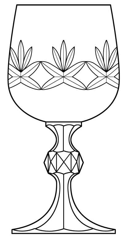 BOC115 Water Goblet by Bohemia Crystalex-1