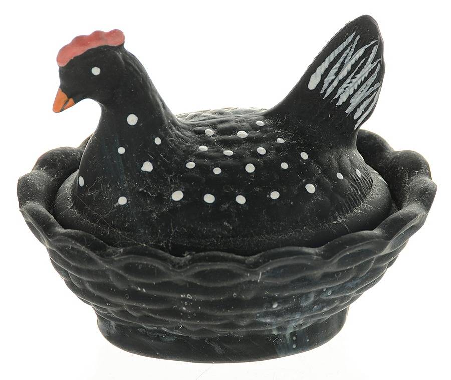 Animals & Figurines Chick Salt with Lid by Boyd Crystal-1