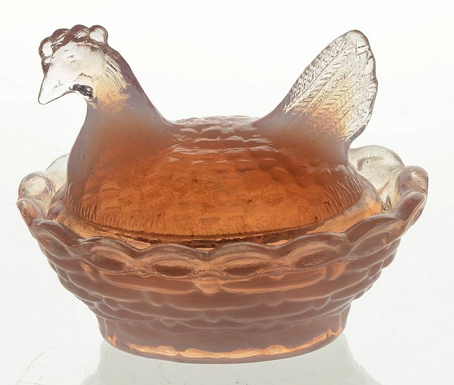 Animals & Figurines Chick Salt with Lid by Boyd Crystal-1