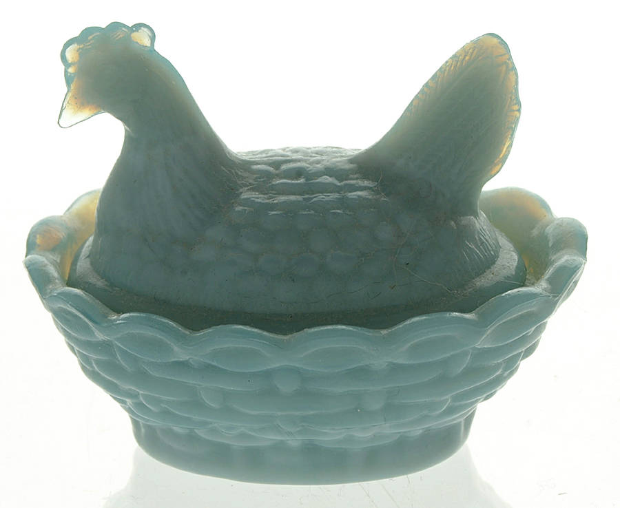Animals & Figurines Chick Salt with Lid by Boyd Crystal-1