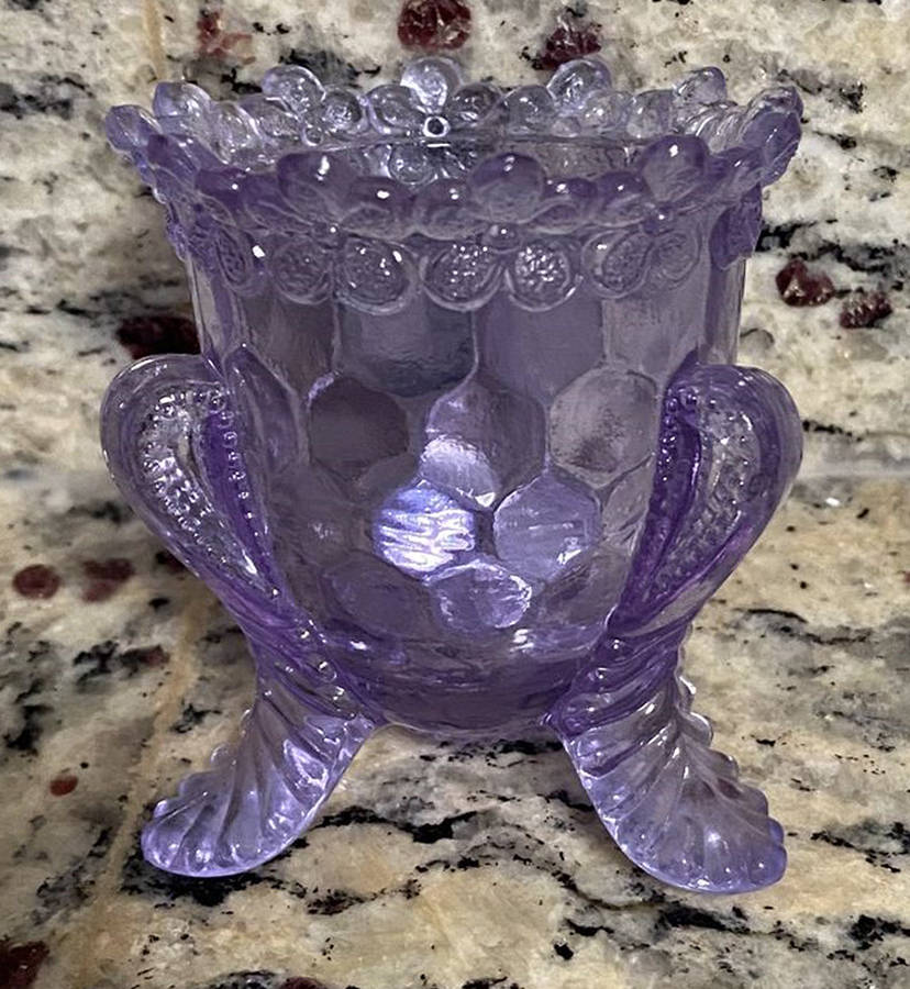 Animals & Figurines Forget Me Not Toothpick Holder by Boyd Crystal-1