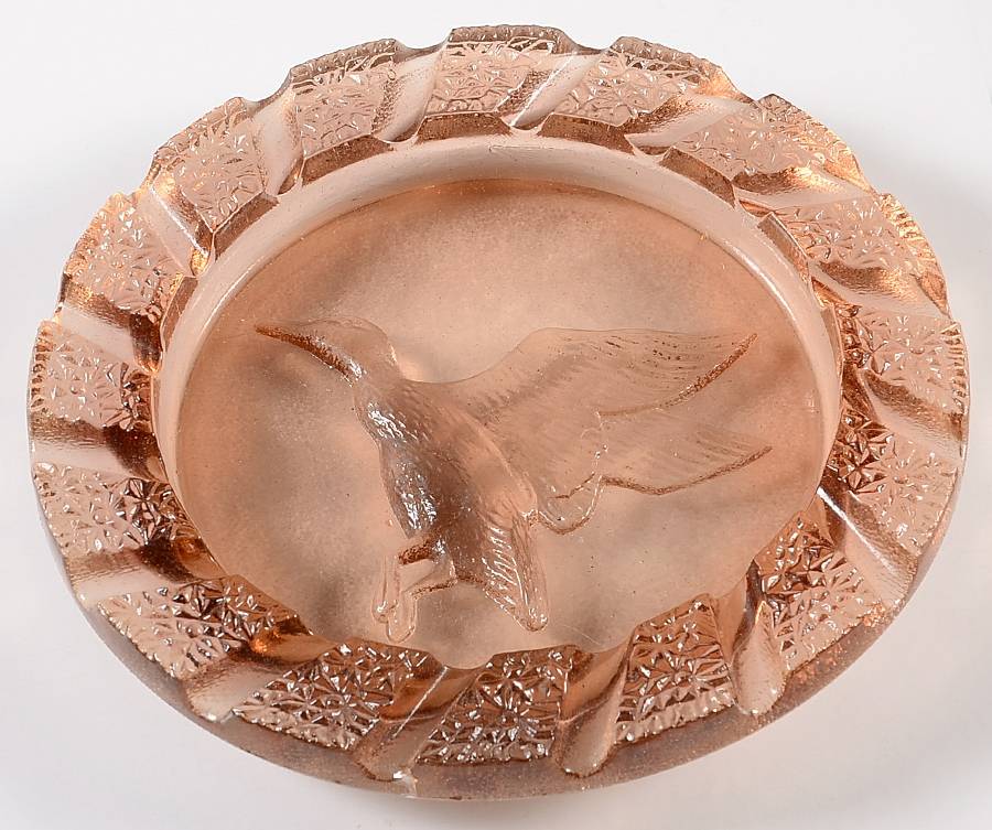 Animals & Figurines Flying Duck Ashtray by Boyd Crystal-1
