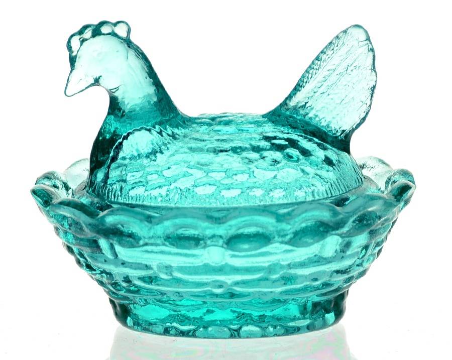 Animals & Figurines Chick Salt with Lid by Boyd Crystal-1