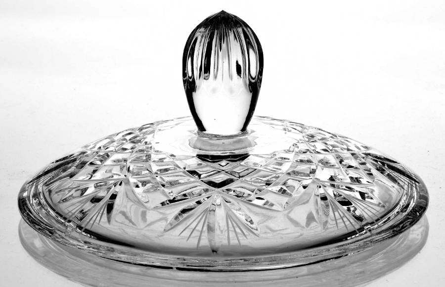 Oxford (Multisided Stem) Lid for Tall Footed Candy Box by Badash Crystal-1