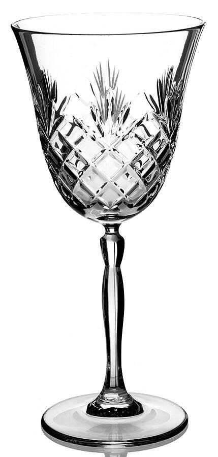 Oxford (Multisided Stem) Water Goblet by Badash Crystal-1