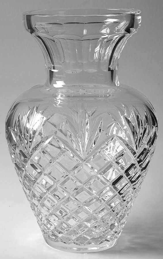 Oxford (Multisided Stem) 10" Urn Vase by Badash Crystal-1