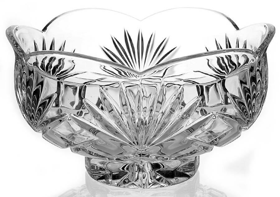 Oxford (Multisided Stem) 8" Pedestal Bowl by Badash Crystal-1
