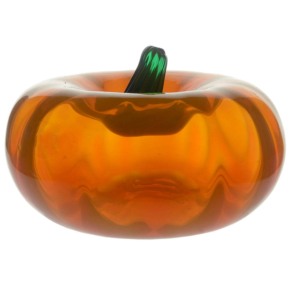 Blenko Fruits & Vegetables #6618W 6" Wide Pumpkin by Blenko-1