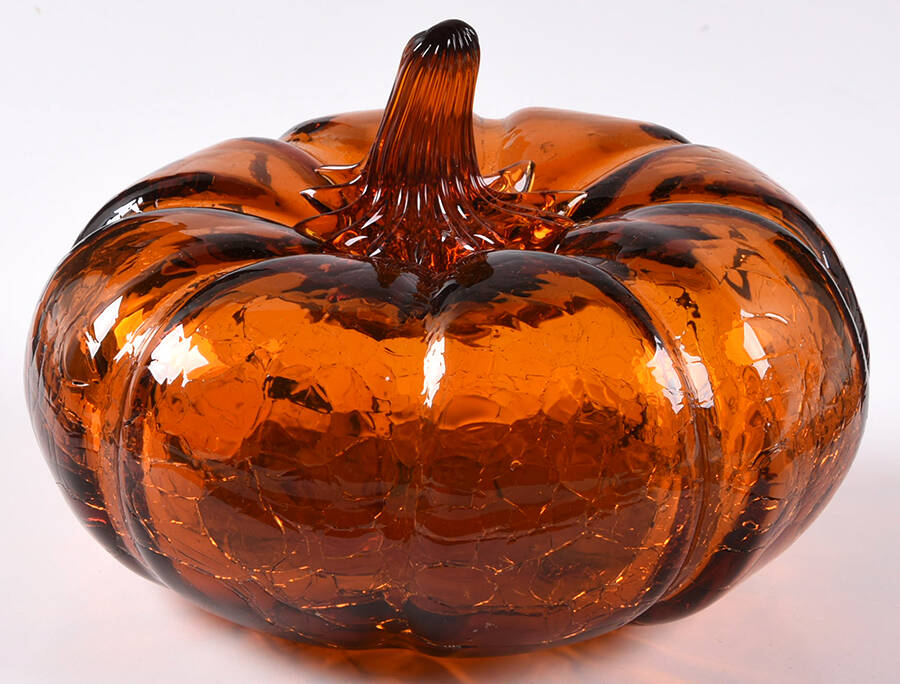 Blenko Fruits & Vegetables #6618W 6" Wide Pumpkin by Blenko-1