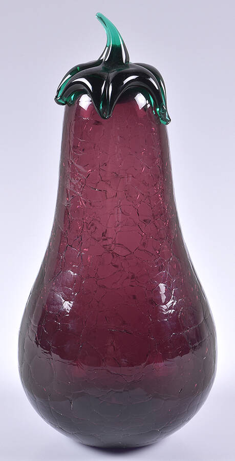 Blenko Fruits & Vegetables #9353 10" Eggplant by Blenko-1