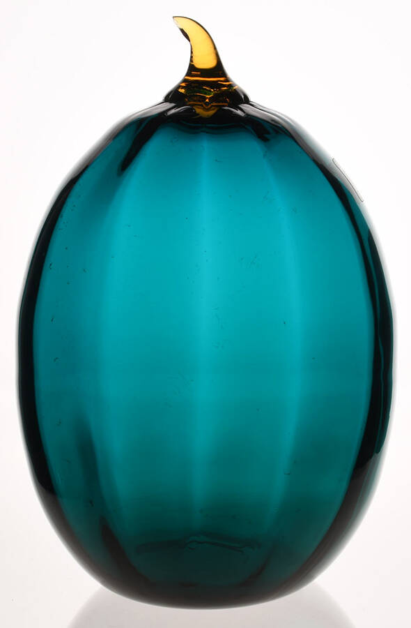 Blenko Fruits & Vegetables #9356S 8" Pumpkin by Blenko-1