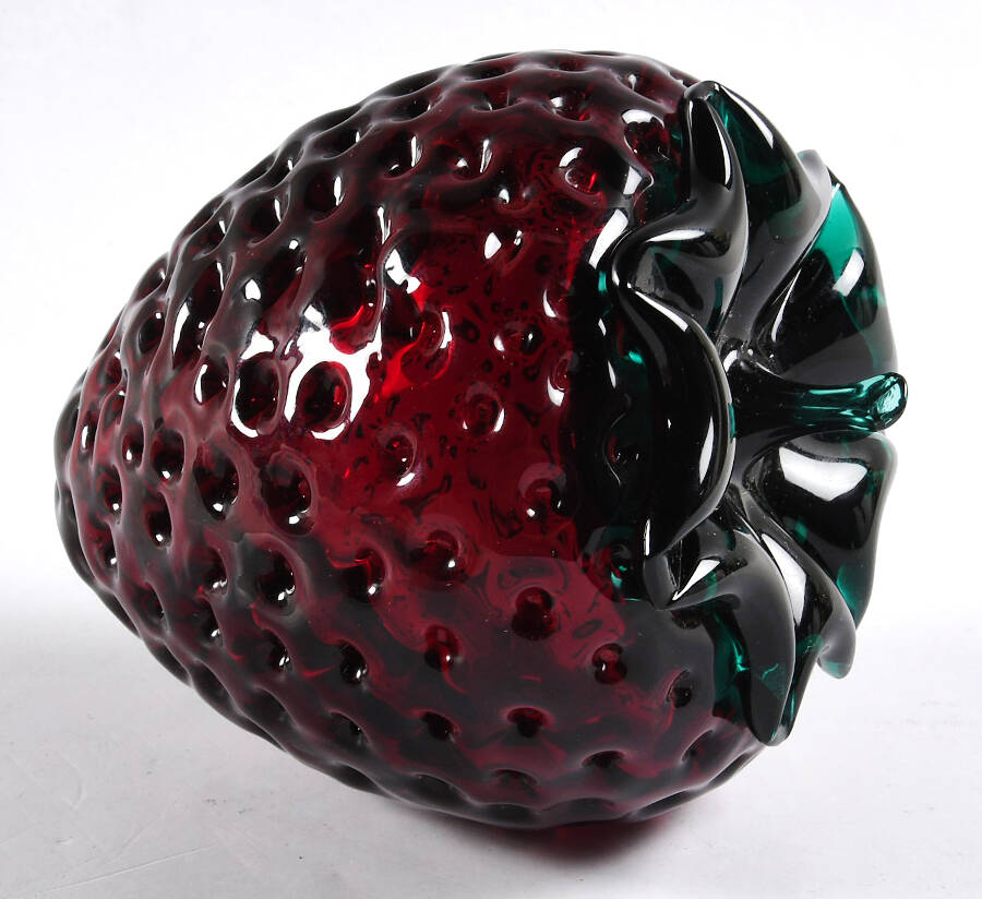 Blenko Fruits & Vegetables #9350 6" Strawberry by Blenko-1