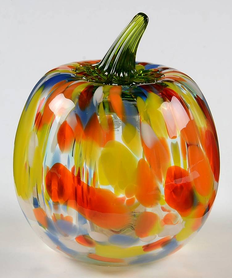 Blenko Fruits & Vegetables #9355S 5" Small Pumpkin by Blenko-1