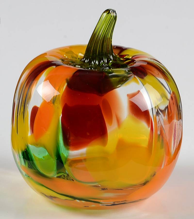 Blenko Fruits & Vegetables #9355S 5" Small Pumpkin by Blenko-1