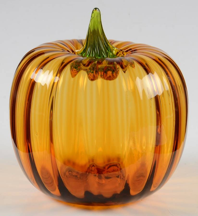 Blenko Fruits & Vegetables #9355L 6" Large Pumpkin by Blenko-1