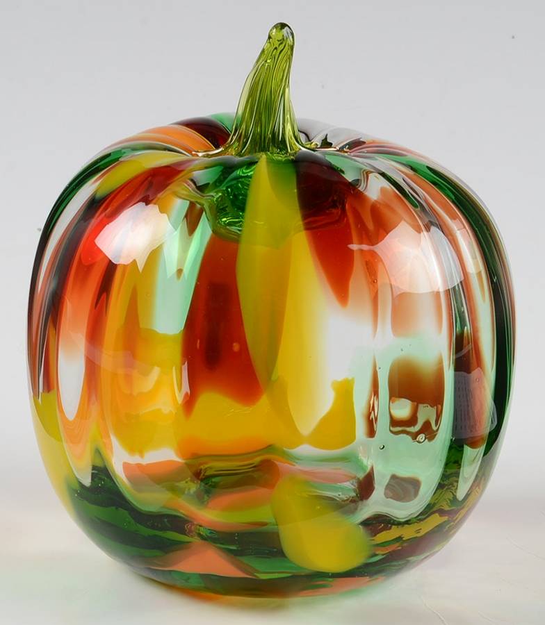 Blenko Fruits & Vegetables #9355L 6" Large Pumpkin by Blenko-1