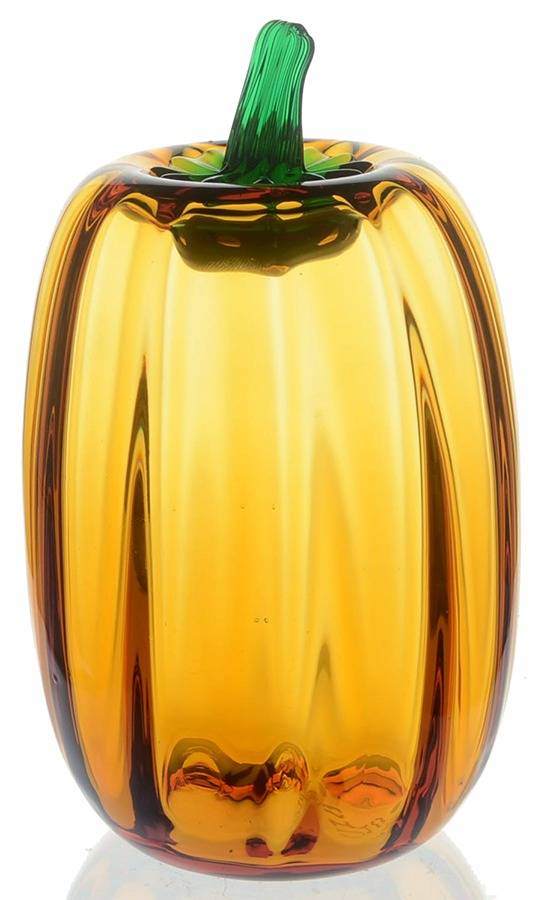Blenko Fruits & Vegetables #6618T 7"-8" Tall Pumpkin by Blenko-1