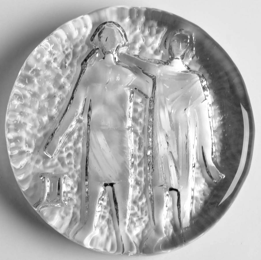 Zodiac Paperweight Collection Gemini Paperweight by Blenko-1
