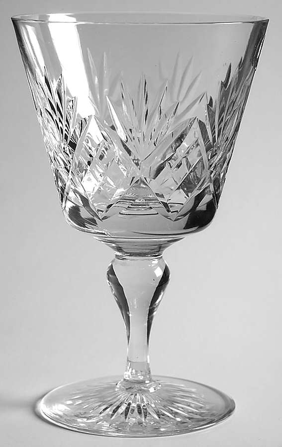 Leander Water Goblet by Bridge Crystal Eng-1