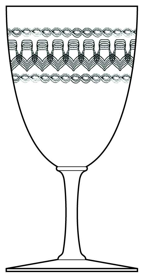 Etch 311-1 Water Goblet by Bryce-1