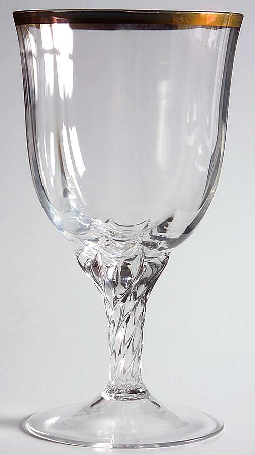 Liza Gold Water Goblet by George Borgfeldt-1