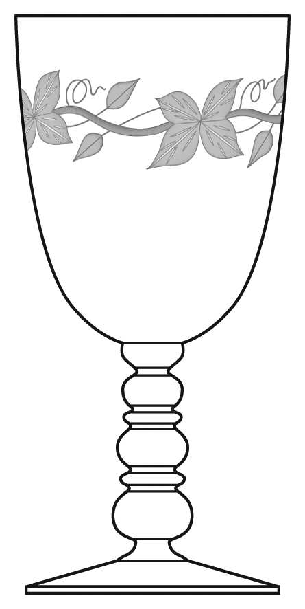 Columbine (Stem #880) Water Goblet by Bryce-1