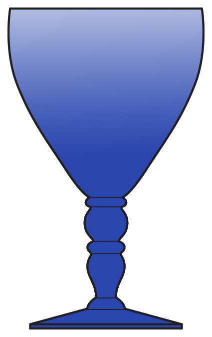 BRY1 Cobalt Water Goblet by Bryce-1