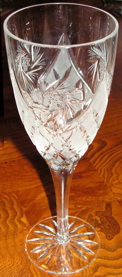 BCQ1 Water Goblet by Bereg Crystal-1