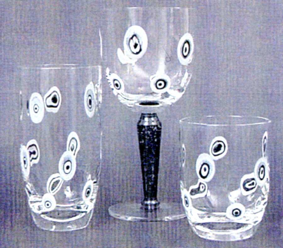 Milano Black Water Goblet by Block-1