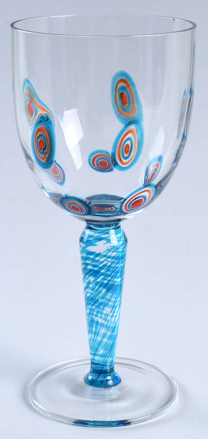 Milano Blue Water Goblet by Block-1
