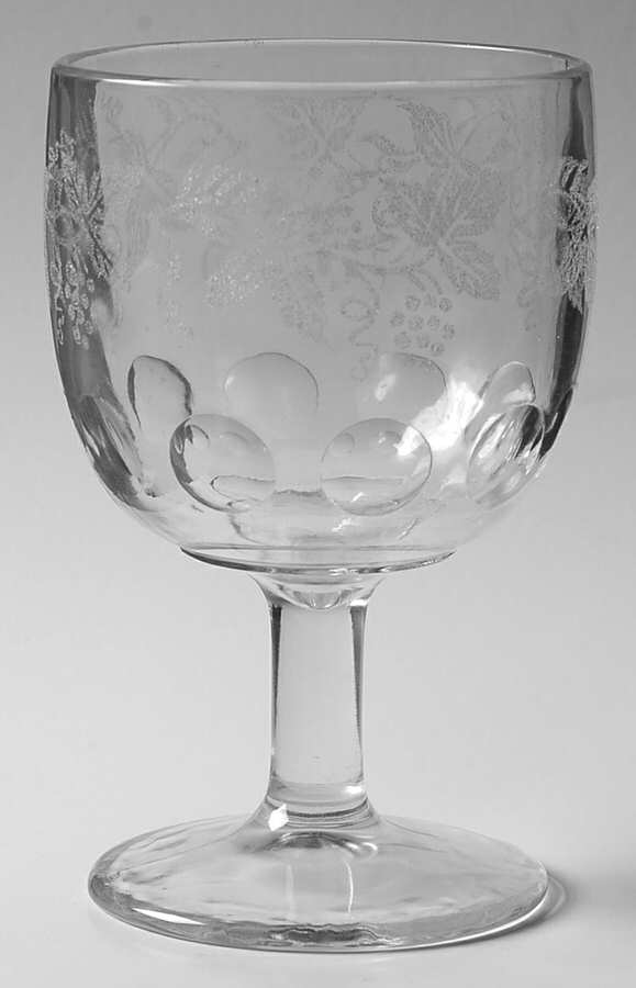 Decoration 806 Clear (No Trim) Water Goblet by Bartlett Collins-1