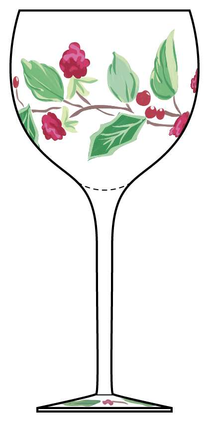 Berry Holiday Wine Glass by Block-1