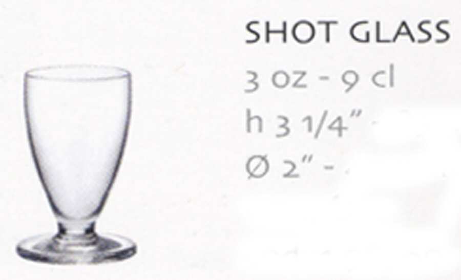 Tulip Clear Shot Glass by Bormioli Rocco-1