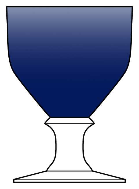 715 Cobalt Blue Water Goblet by Bryce-1