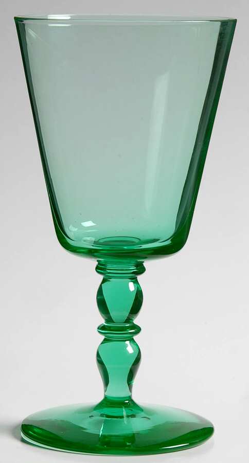 638 Green Water Goblet by Bryce-1