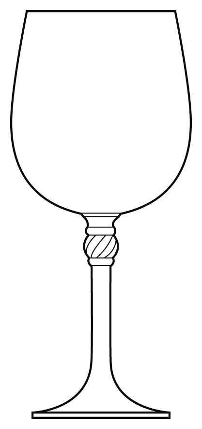 Diamond Water Goblet by Bohemia Crystal-Crystalex-1