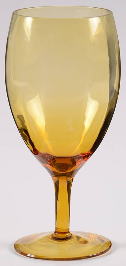 BHC1 Amber Water Goblet by Better Homes & Gardens Glassware-1