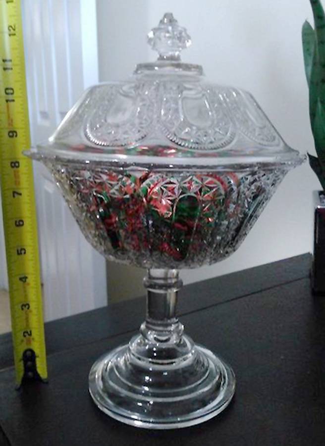Jasper Clear Comport & Lid by Bryce-1
