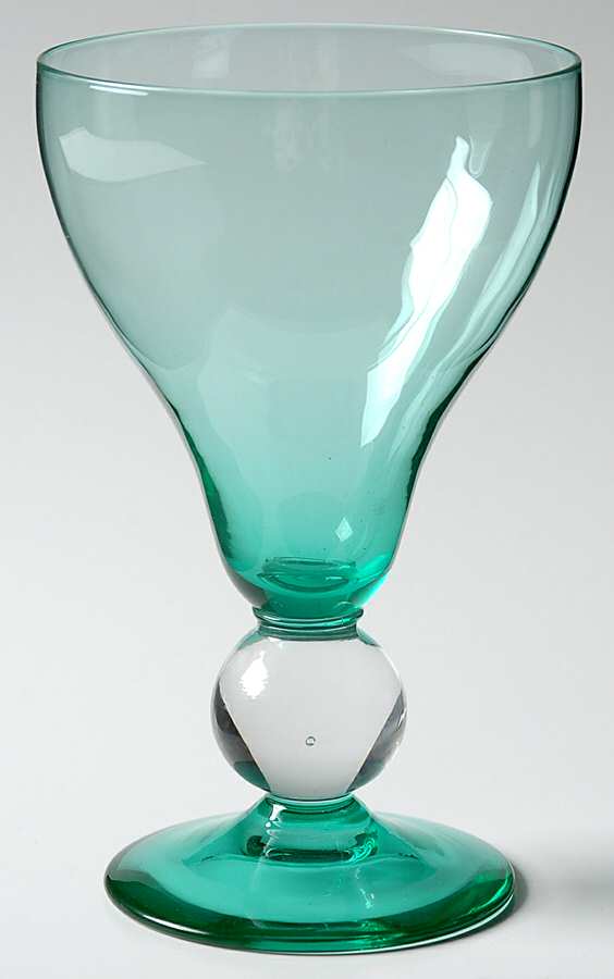 886-Green Water Goblet by Bryce-1