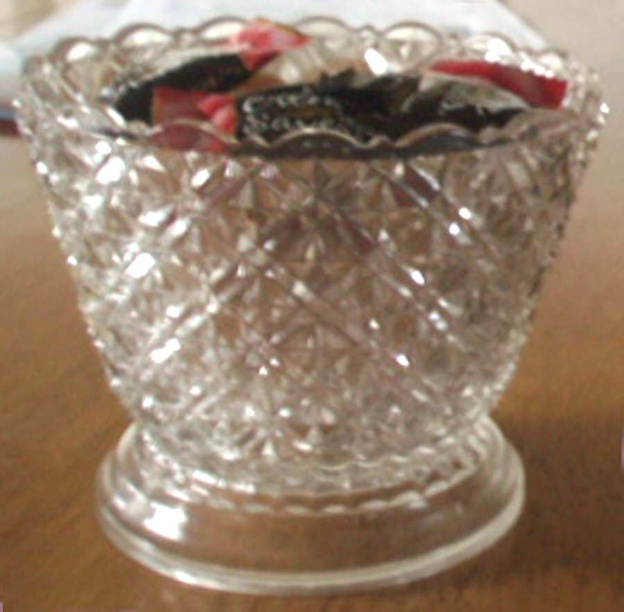 Fine Cut Clear Finger Bowl by Bryce-1