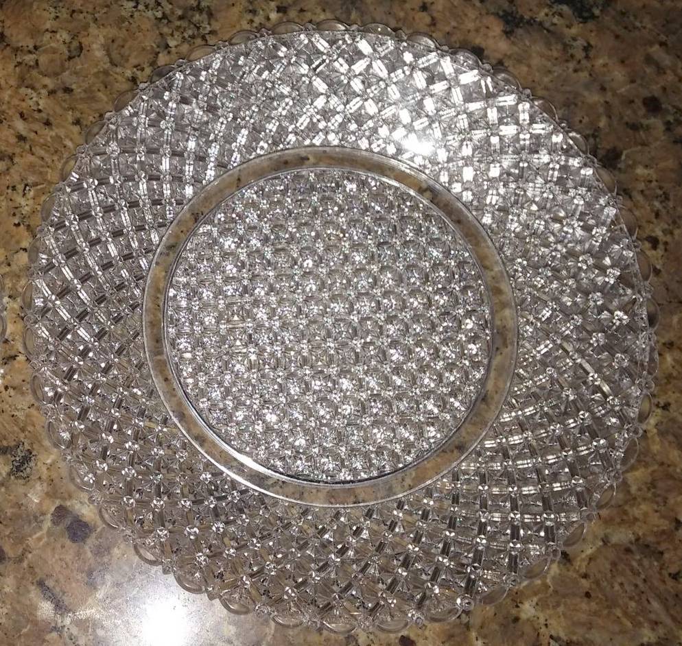 Fine Cut Clear Dinner Plate by Bryce-1