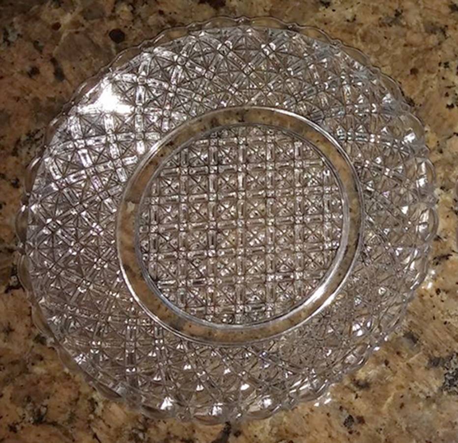 Fine Cut Clear Bread & Butter Plate by Bryce-1